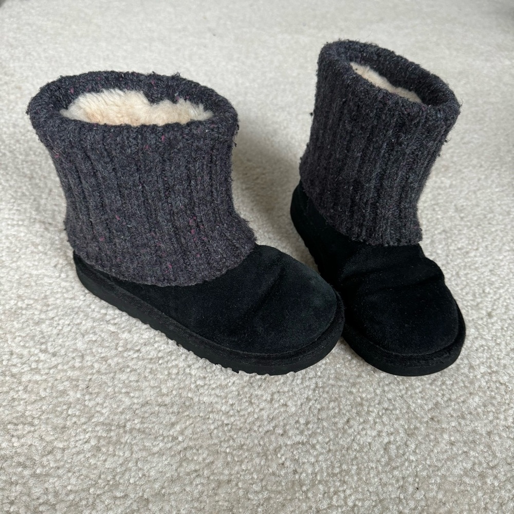 Ugg Black and Gray Boots